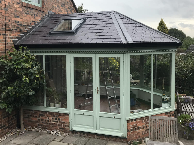 Guardian slate conservatory roof- kent area